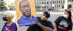 Erinnerung an den getöteten George Floyd in Minneapolis (Minnesota) 
