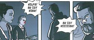 Schnell wird der Jäger zum Gejagten: Eine Szene aus „Die rote Nacht“. 