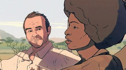 Cooler „Ricardo“. Die polnische Reporterlegende Ryszard Kapuscinski berichtete vor allem über die Befreiungsbewegungen in Afrika, Asien und Südamerika. In Angola wird er von MPLA-Brigadistin Carlota aus der Gefangenschaft befreit.