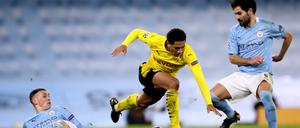 Packende Champions-League-Spiele - wie das Viertelfinal-Hinspiel zwischen Manchester City und Boruissia Dortmund im April - laufen künftig vor allem bei Dazn. Zum Herbst steigen die Abo-Kosten. 