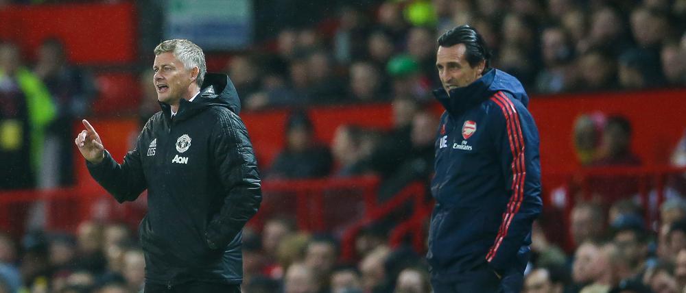 Ole Gunnar Solskjaer (links) und Unai Emery kennen sich schon aus dessen Zeit in der Premier League.