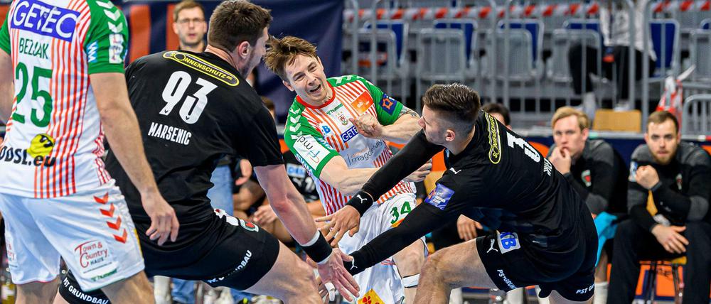 SC Magdeburg gegen die Füchse Berlin im Finale der European League.