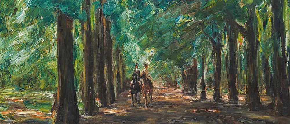 Max Liebermanns „Reiter in der Allee bei Sakrow“ (1924) kommt in der Auktion der „Ausgewählten Werke“ bei Grisebach zum Aufruf.