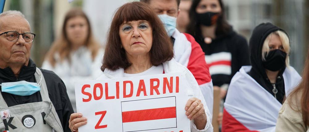 In Polen kämpft die belarussische Opposition weiter gegen Staatschef Lukaschenko.
