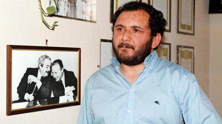 Das Bild zeigt Ex-Mafiaboss und Serienkiller Giovanni Brusca im Jahr 1996 in Palermo auf Sizilien.