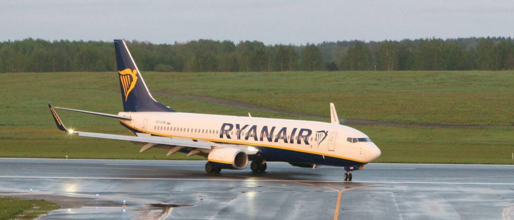 Eine Ryanair-Maschine war am Sonntag von Belarus zur Zwischenlandung in Minsk gedrängt worden.