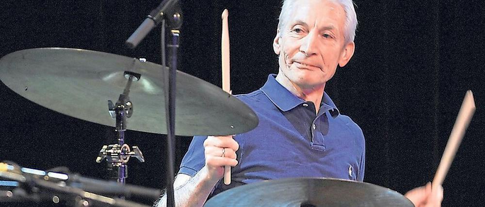 Charlie Watts bei einem Konzert im Jahr 2010. 
