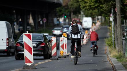 Vor allem im Bezirk Friedrichshain-Kreuzberg gibt es schon heute einige Pop-up-Radwege. Jetzt bekommt auch Steglitz-Zehlendorf seinen ersten.