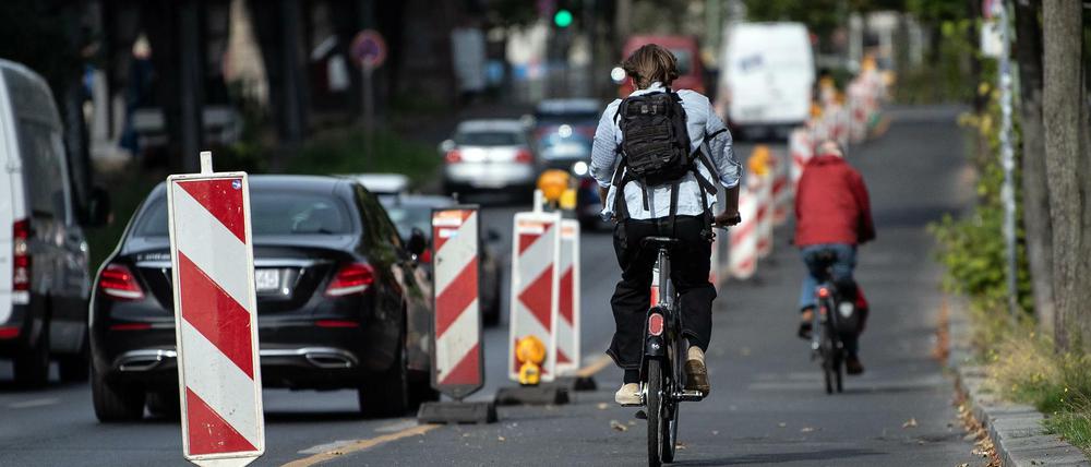 Vor allem im Bezirk Friedrichshain-Kreuzberg gibt es schon heute einige Pop-up-Radwege. Jetzt bekommt auch Steglitz-Zehlendorf seinen ersten.