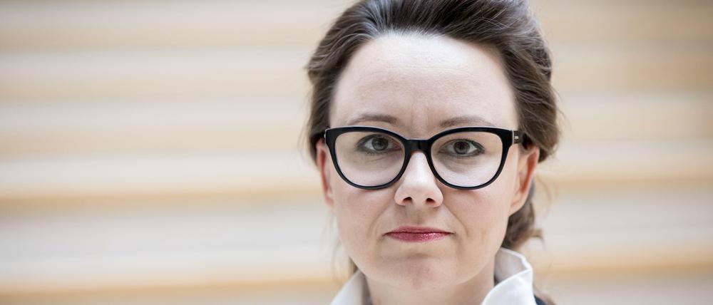 Michelle Müntefering, Staatsministerin für Internationale Kulturpolitik im Auswärtigen Amt, eröffnet die Konferenz.