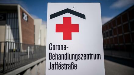 Die Covid-19-Notklinik auf dem Berliner Messegelände.