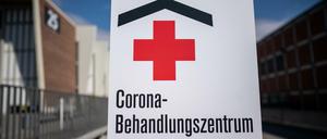 Die Covid-19-Notklinik auf dem Berliner Messegelände.