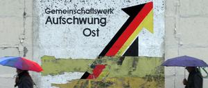 Abgeblättert sind viele Hoffnungen auf einen schnellen Aufschwung Ost. 