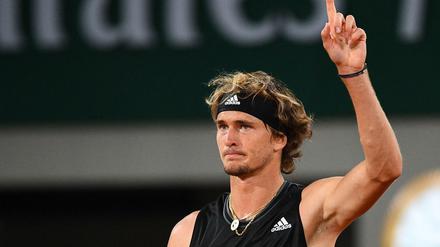 Läuft! Zverev nach seinem Sieg.
