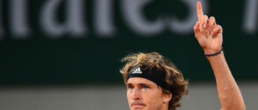 Läuft! Zverev nach seinem Sieg.