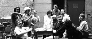 Kurze Pause. Etliche Arbeiten im Haus erledigten die Hausbewohner selber.