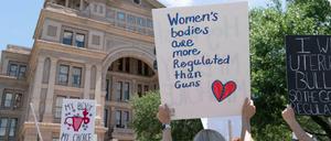 Protest gegen das neue texanische Abtreibungsgesetz in Austin am 29. Mai 2021