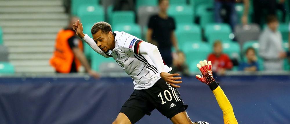 Lukas Nmecha schoss das 1:0 für die deutsche Mannschaft. 