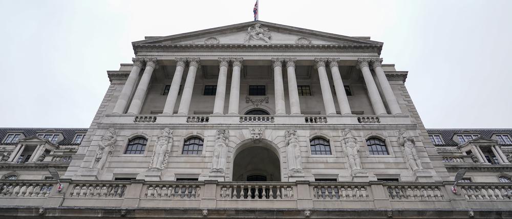 Die britische Notenbank.