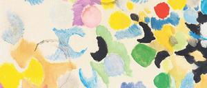 Wie schwebend wirken die Farbkreise von Ernst Wilhelm Nay in seinem Bild „Helle Akzente“ (1956).