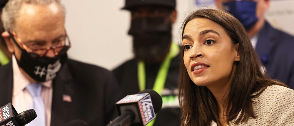 Die demokratische Kongressabgeordnete Alexandria Ocasio-Cortez (Archivbild)