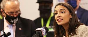 Die demokratische Kongressabgeordnete Alexandria Ocasio-Cortez (Archivbild)