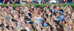 Das waren noch Zeiten! Publikum im IFA Sommergarten in Berlin. 