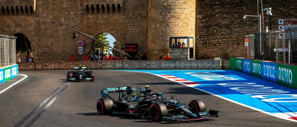 Sebastian Vettel erreichte in Baku seine beste Platzierung seit seinem Wechsel zu Aston Martin. 