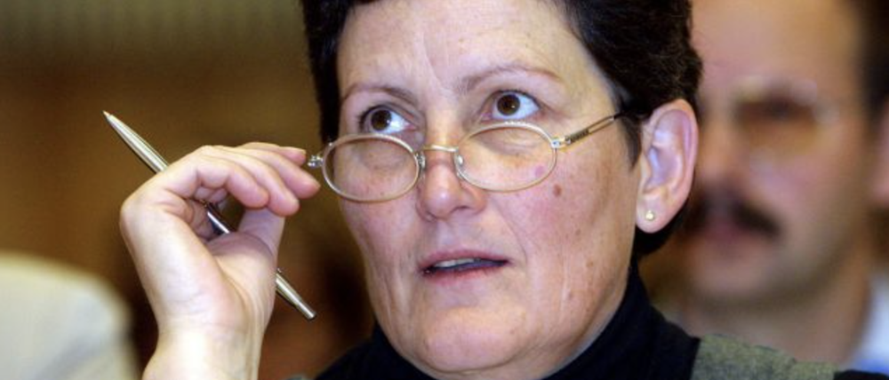 Porträtbild von Dagmar Pohle, Bezirksbürgermeisterin von Marzahn-Hellersdorf von 2006 bis 2011 und seit 2016.