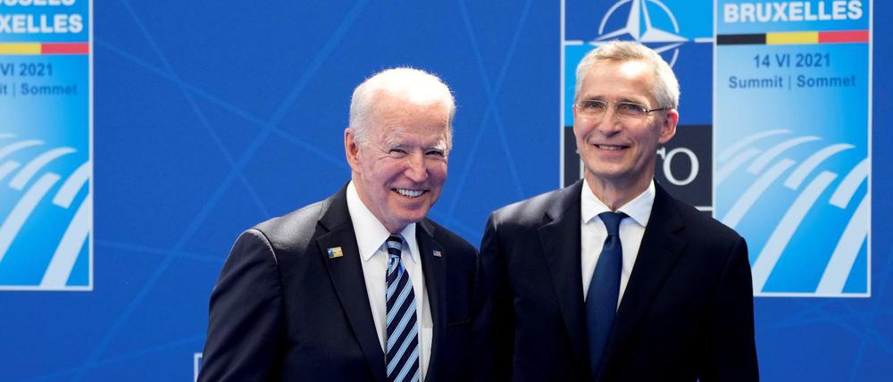 Nato-Generalsekretär Jens Stoltenberg mit US-Präsident Joe Biden
