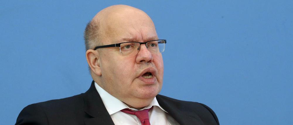 Peter Altmaier (CDU), Bundeswirtschaftsminister. Auch an ihn wenden sich Parlamentarier, um Unternehmen Geschäfte zu erleichtern.