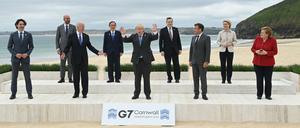 Das Auftaktfoto zum G7-Gipfel in Cornwall