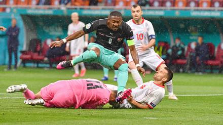 Österreichs Kapitän David Alaba sorgte mit seiner Hereingabe für die 2:1 Führung.