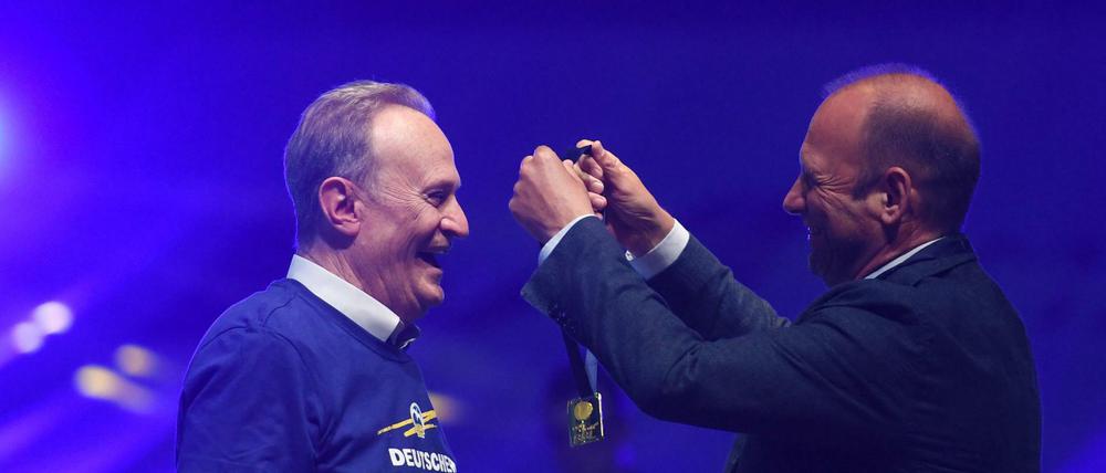 Zwei Väter des Erfolgs. Trainer Aito Garcia Reneses (links) mit Manager Marco Baldi.