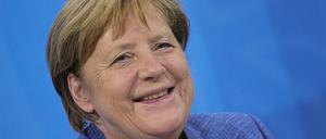 Angela Merkel freut sich.