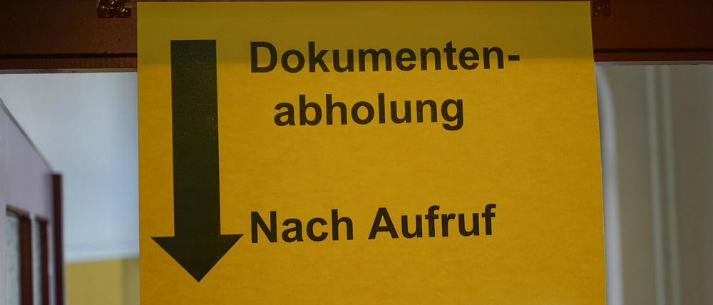 Transparent im Bürgeramt Pankow.