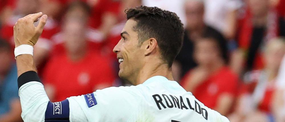 Portugals Kapitän Cristiano Ronaldo traf gegen Ungarn doppelt.