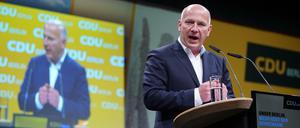 Kai Wegner (CDU) wurde am Sonnabend, 19. Juni, von seinem Berliner Landesverband zum Spitzenkandidaten gewählt. 