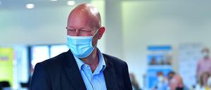 Thüringens ehemaliger Kurzzeit-Ministerpräsident Thomas Kemmerich nach der Wiederwahl zum FDP-Landesvorsitzenden.