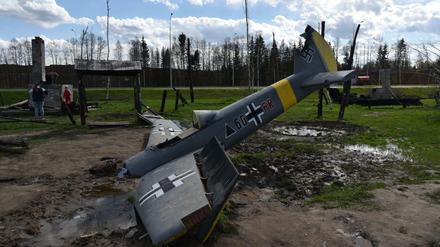 Patriotischer Park in Moskau: Mit nachgebautem Kriegsmaterial hält der Kreml die Erinnerung an den Großen Vaterländischen Krieg wach,