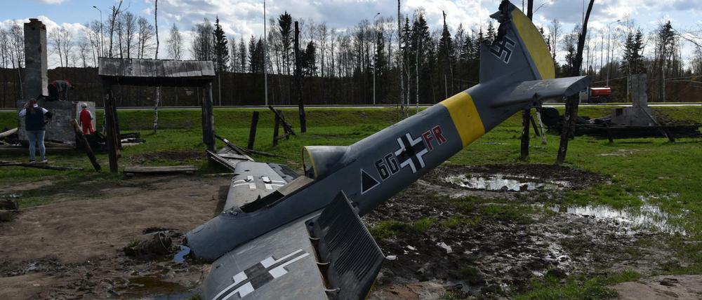 Patriotischer Park in Moskau: Mit nachgebautem Kriegsmaterial hält der Kreml die Erinnerung an den Großen Vaterländischen Krieg wach,