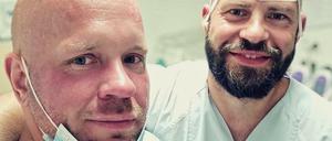 Ricardo Lange (links) mit seinem Kollegen und Freund Marc.