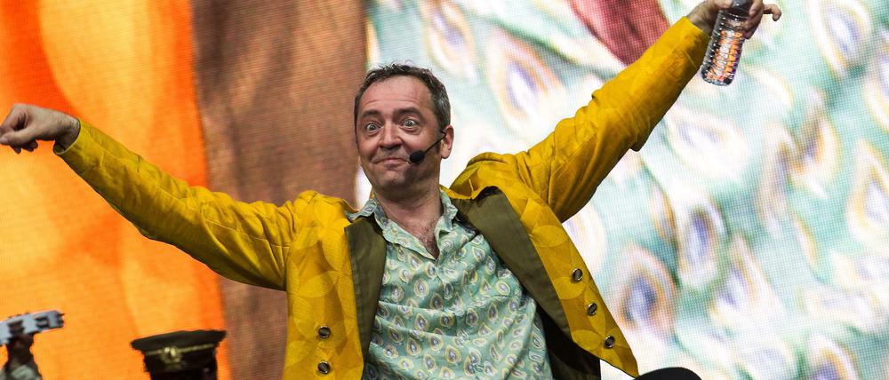 Rainald Grebe in der Wuhlheide, 2015.