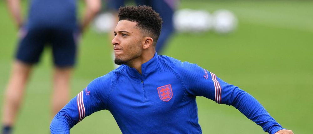 Bisher war Englands Jadon Sancho beim Training präsent, aber nicht bei den Spielen.