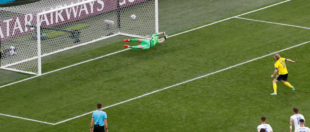Emil Forsberg erzielte am Freitag in der 77. Minute per Foulelfmeter das entscheidende Tor