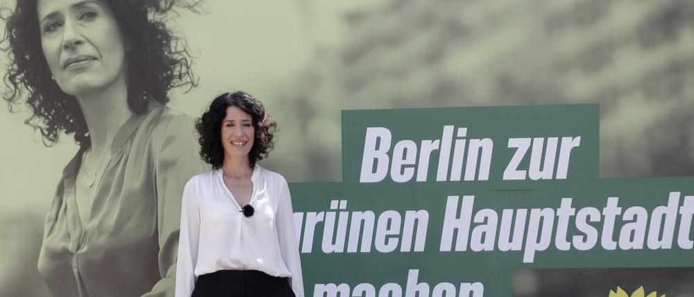 Pünktlich zur Kampagnenpräsentation im Angriffsmodus: Grünen-Spitzenkandidatin Bettina Jarasch.