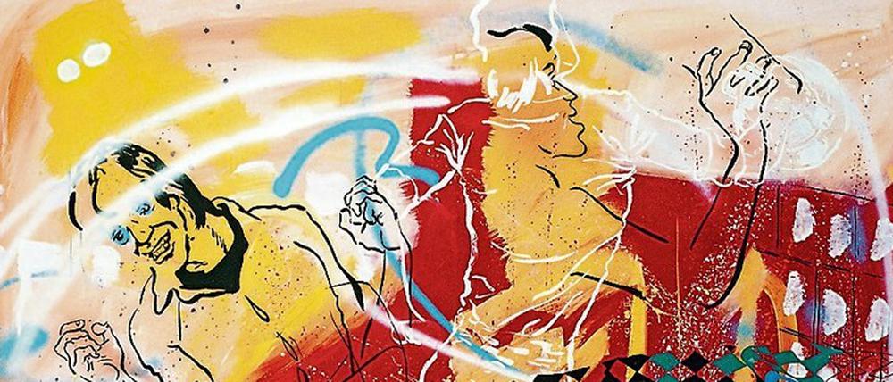 1980 malte Memphis Schulze sein Bild „Hat denn die ganze Welt Geburtstag“.