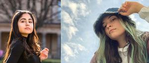 Delovan Moustafa (l.) engagiert sich beim Deutschen Roten Kreuz und schauspielert. Zaina Alkurdi ist demonstriert mit Fridays for Future.