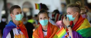 Auf dem CSD Berlin im Jahr 2020.
