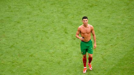 Auch bei dieser EM war Cristiano Ronaldo nach einem Vorrundenspiel oberkörperfrei zu sehen.